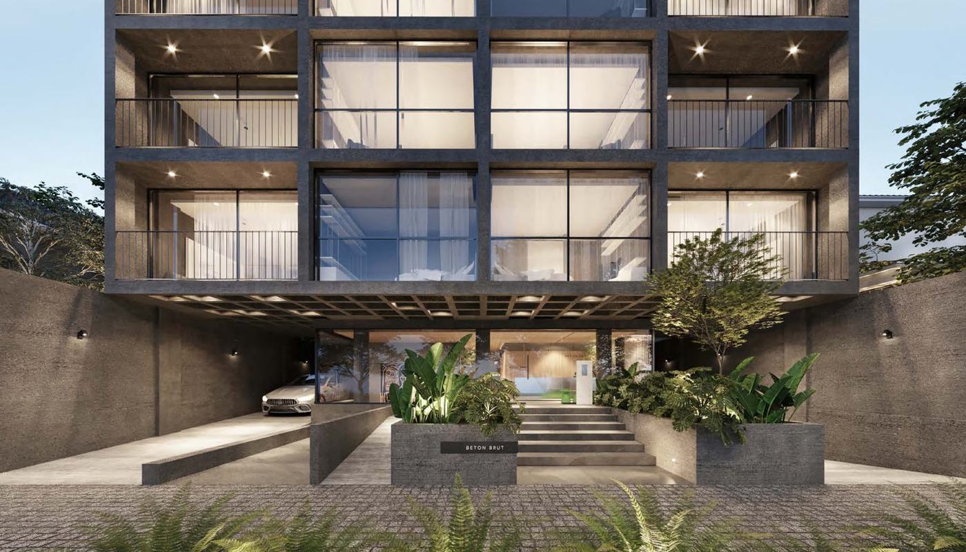 Beton Brut — imagen del brochure de la desarrolladora