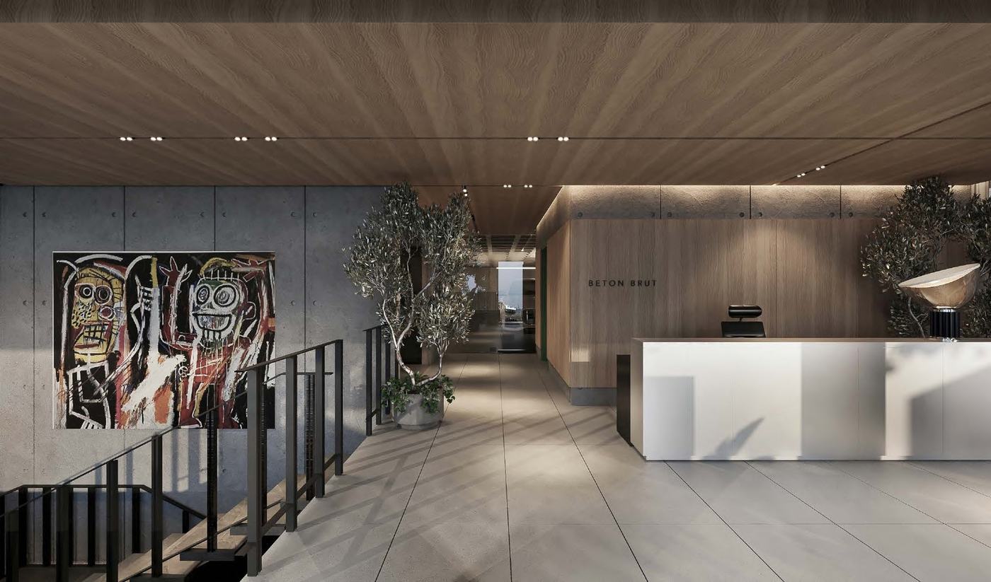 Beton Brut — imagen del brochure de la desarrolladora