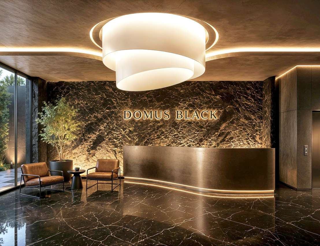 Domus Black — imagen del brochure de la desarrolladora