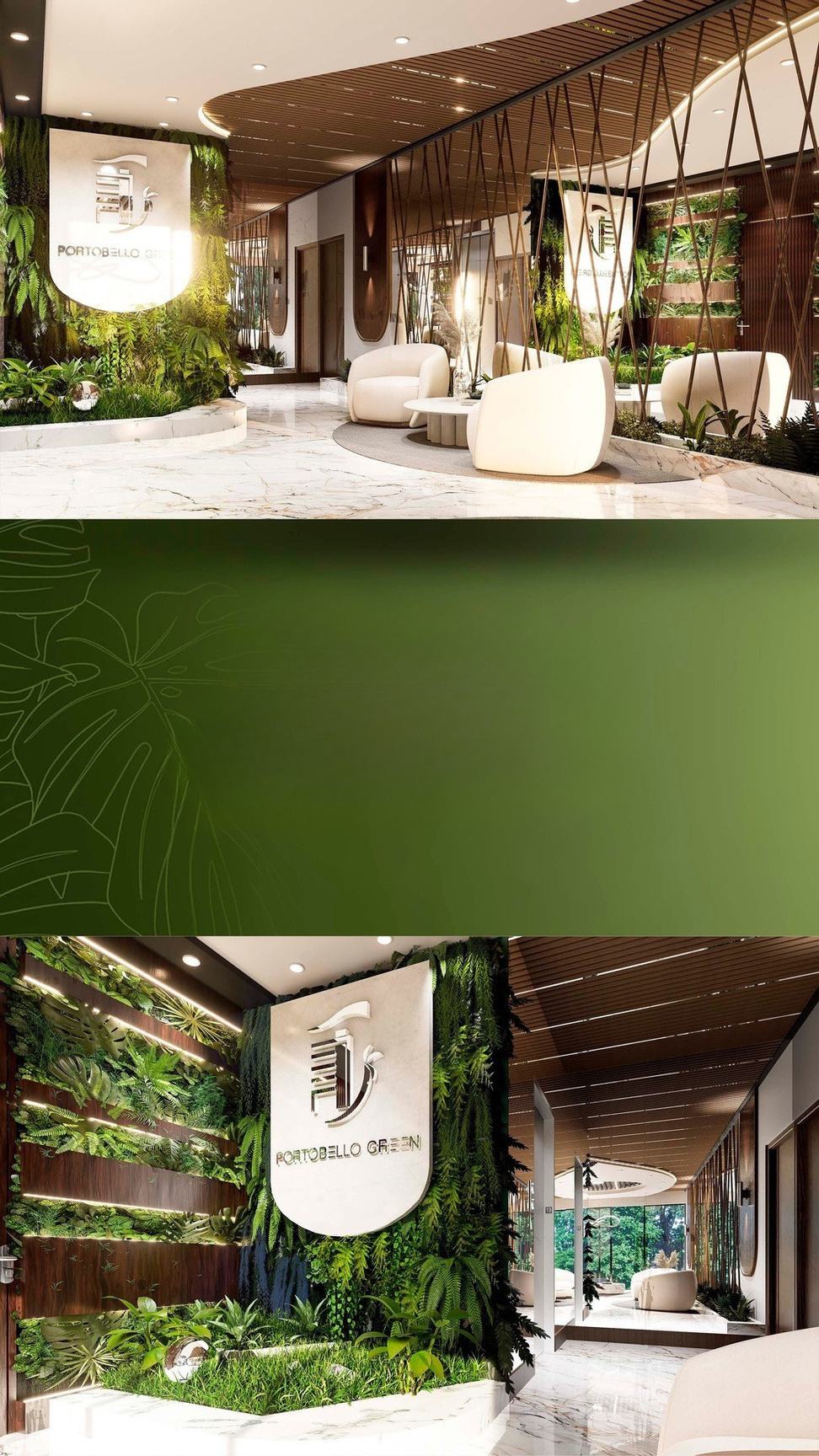 Portobello Green — imagen del brochure de la desarrolladora